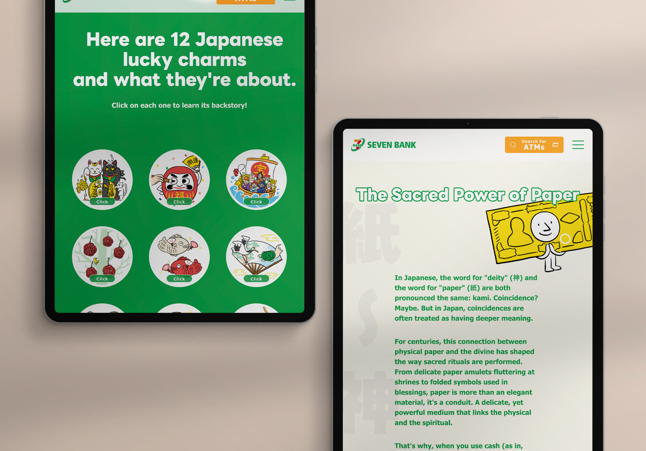 SEVEN BANK - Cash Meets Charm Project|Web Designing|MONARCH